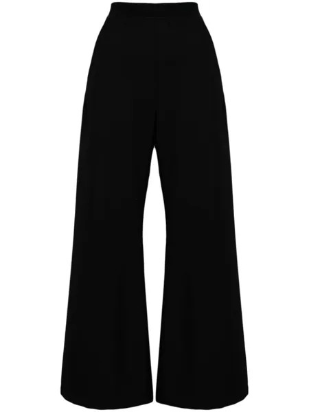 MM6 Maison Margiela широкие брюки с завышенной талией, черный