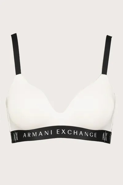 Бюстье с набивкой и логотипом Armani Exchange, черный