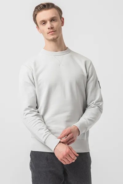 Толстовка с пришитым логотипом Calvin Klein Jeans, серый