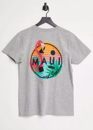 Серая oversized-футболка Mingo Cookie Maui & Sons-Серый