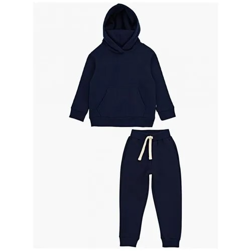 Комплект одежды Mini Maxi, толстовка и брюки, спортивный стиль, размер 134, синий