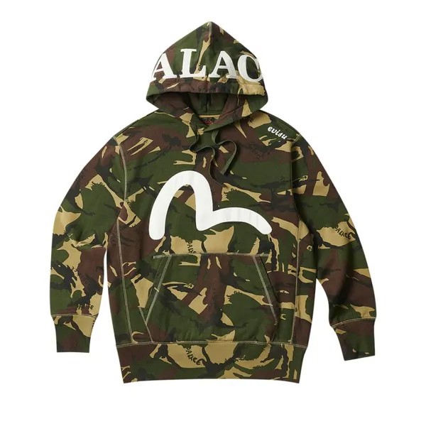 Толстовка Palace x Evisu Seagull 'Camo', разноцветный