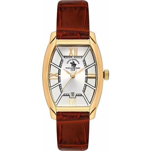 Наручные часы SANTA BARBARA POLO & RACQUET CLUB, золотой, коричневый