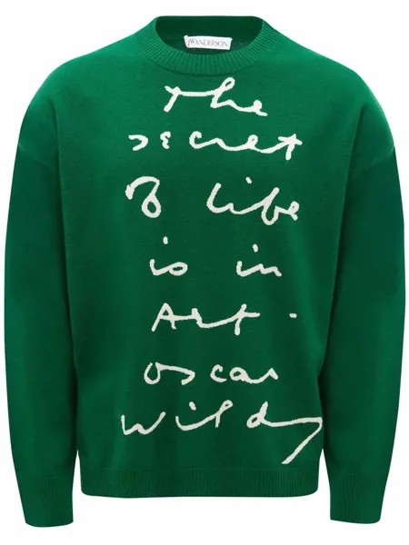 JW Anderson OSCAR WILDE CAPSULE: QUOTE CREWNECK JUMPER