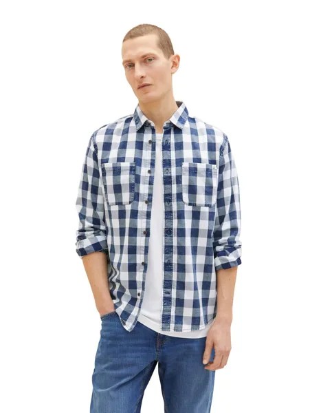 Рубашка Tom Tailor INDIGO CHECK, разноцветный