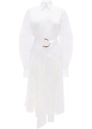 JW Anderson плиссированное платье-рубашка