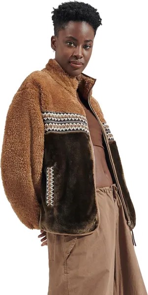 Куртка Marlene Sherpa Jacket H Braid UGG, цвет Chestnut Heritage Braid Ii
