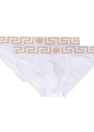 Versace трусы-брифы с узором Greca