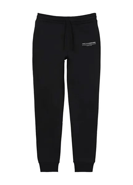 Черные эластичные однотонные спортивные штаны для мальчиков NLMNENRY SEAT PANT Lmtd, черный