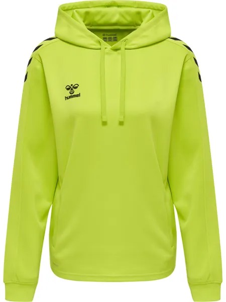 Толстовка Hummel Hoodie Hmlcore Xk Poly Sweat Hoodie Woman, цвет LIME POPSICLE