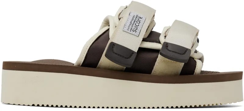 Off-White & Brown Сандалии MOTO-PO Suicoke