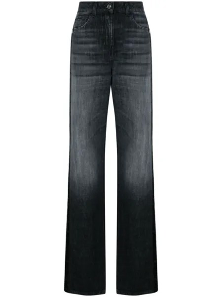 Elisabetta Franchi широкие джинсы, черный