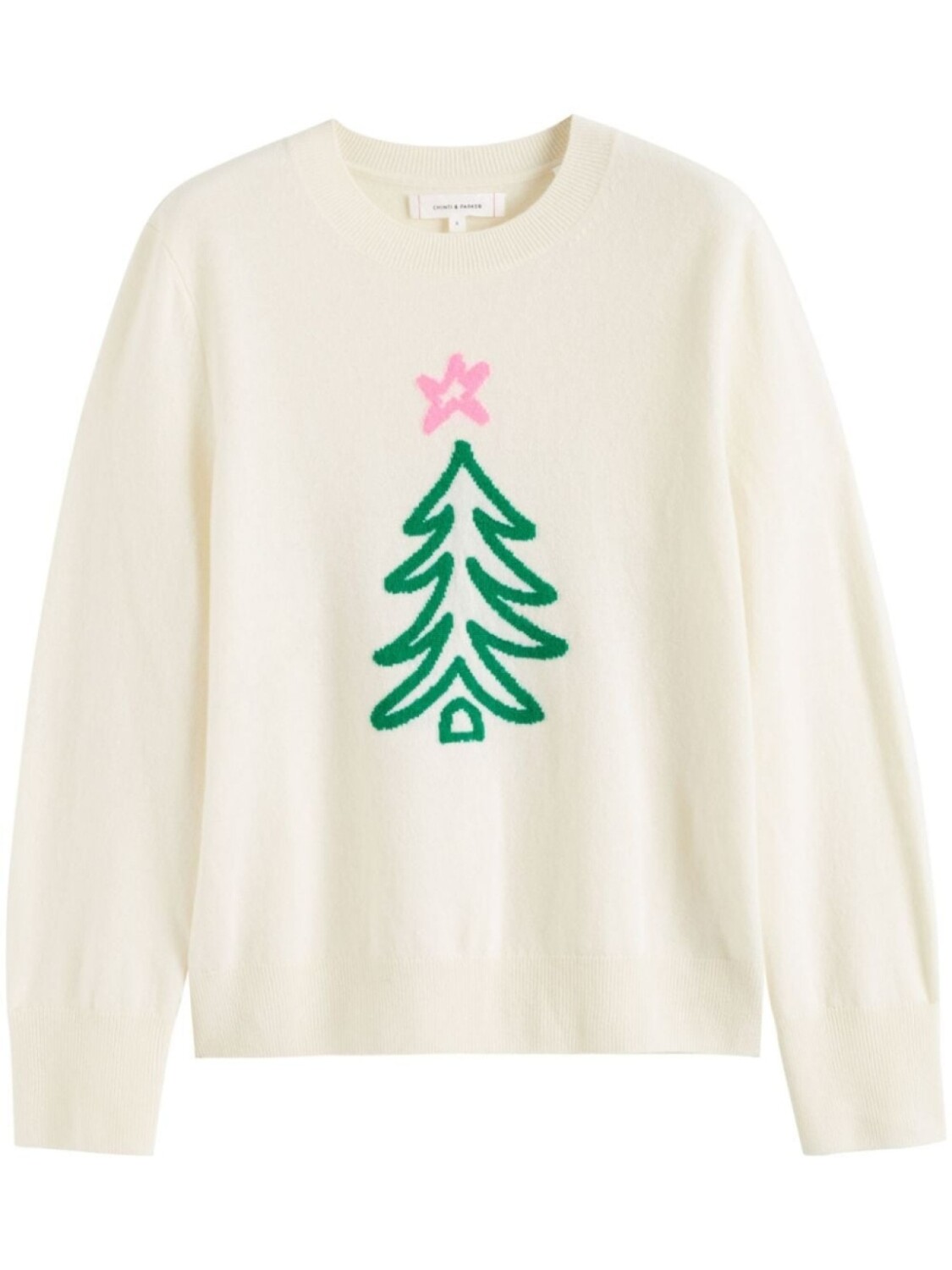 Джемпер Christmas Tree Chinti & Parker, нейтральный цвет