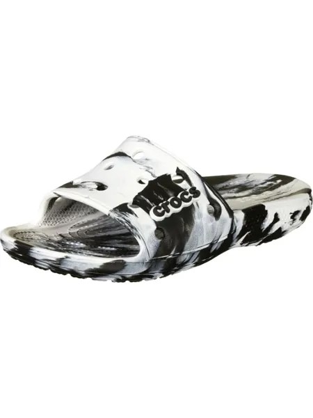 Мюли Crocs, цвет white/black