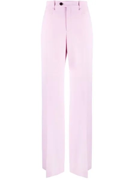Chloé широкие брюки строгого кроя, розовый