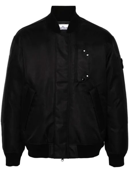 Stone Island бомбер с нашивкой Compass, черный