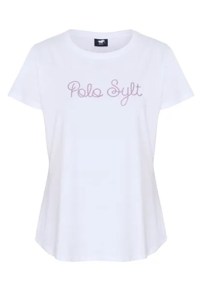 Принт на футболке LABEL-DESIGN Polo Sylt, белый
