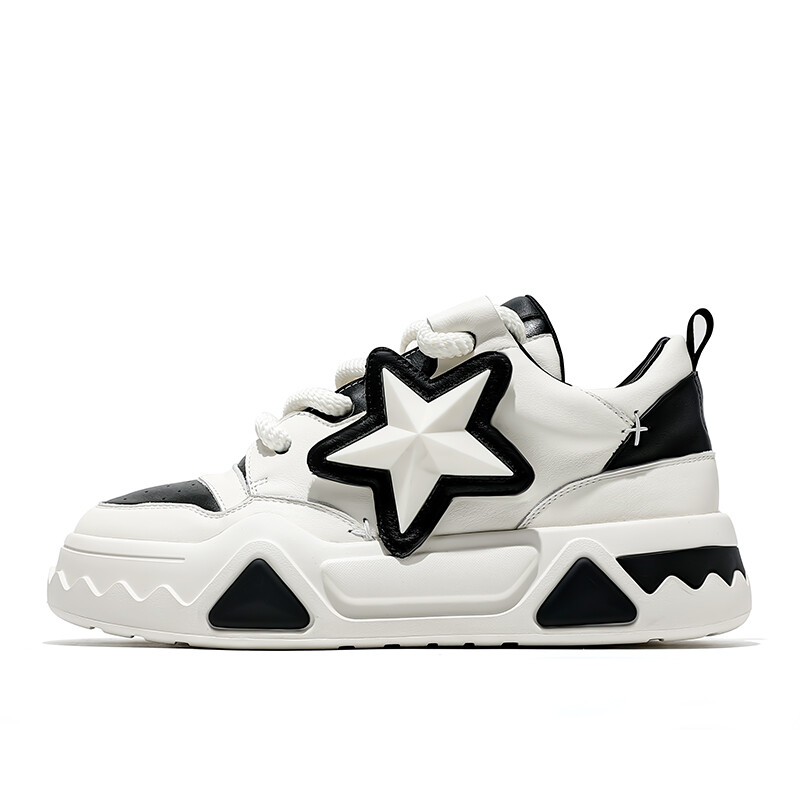 Кроссовки MOERBAI Skateboarding Shoes Unisex Low-top, черный/белый