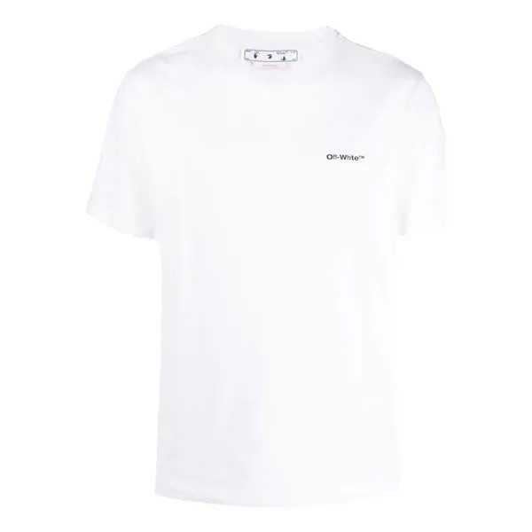 Футболка Off-White FW22 Round Neck T-Shirt 'White', белый