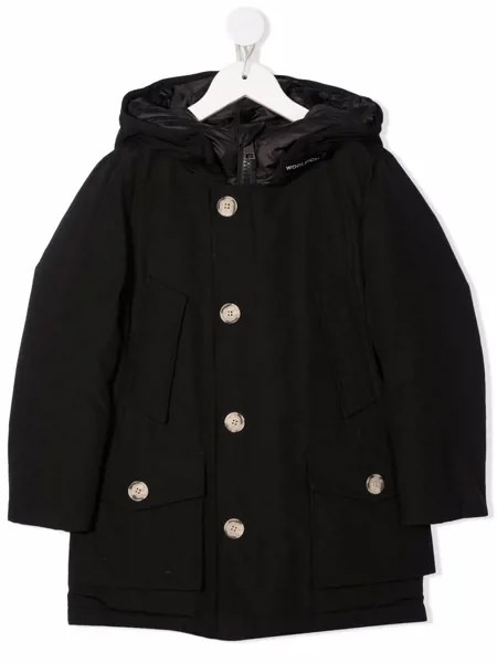 Woolrich Kids пуховик с капюшоном