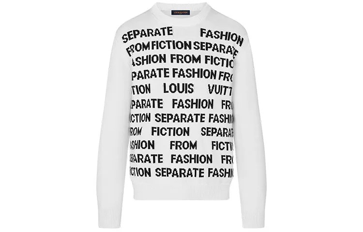 Новые квартальные продукты LV Sweater Men White Louis Vuitton, белый