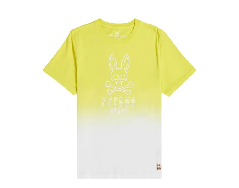 Мужская футболка Psycho Bunny Faibanks с круглым вырезом Lemon Tonic B6U110N1PC-LNC, желтый