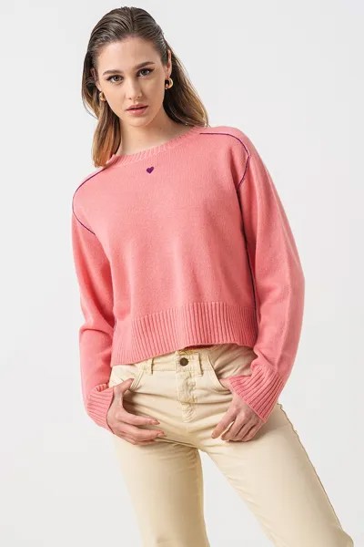 Парковый кашемировый свитер Max&Co, розовый