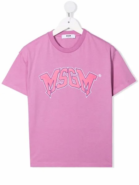 MSGM Kids футболка с логотипом