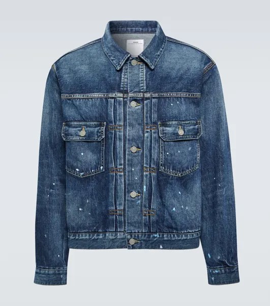 101 джинсовая куртка с потертостями Visvim, синий