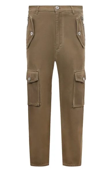 Хлопковые брюки-карго Balmain