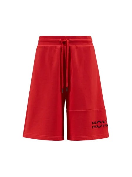 Спортивные шорты с завязками Moncler, красный