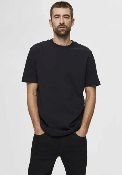 Рубашка с круглым вырезом SELECTED HOMME 