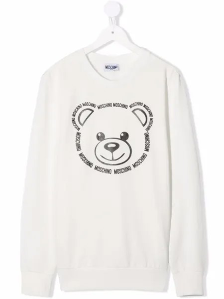 Moschino Kids толстовка с принтом Teddy Bear