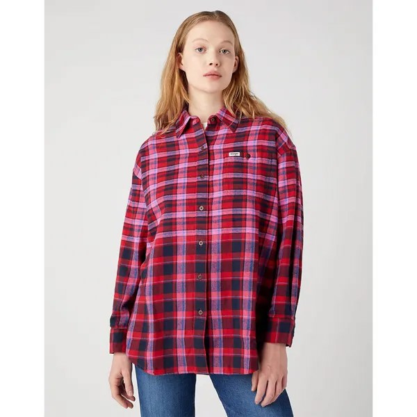 Рубашка Wrangler Oversized, красный
