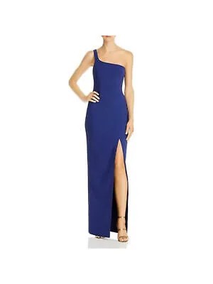 LIKELY Женское синее вечернее платье-футляр на бретельках синего цвета в полный рост 6