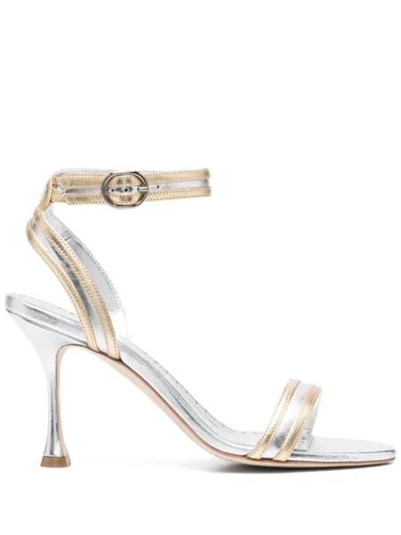 Manolo Blahnik босоножки Chongasa 90, золотистый