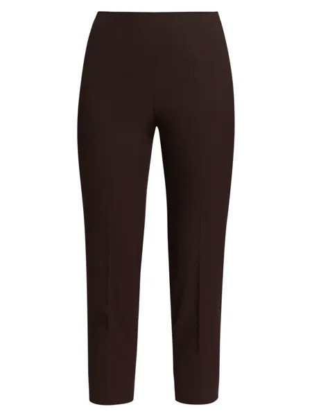 Укороченные брюки Audrey из эластичного хлопка Piazza Sempione, коричневый