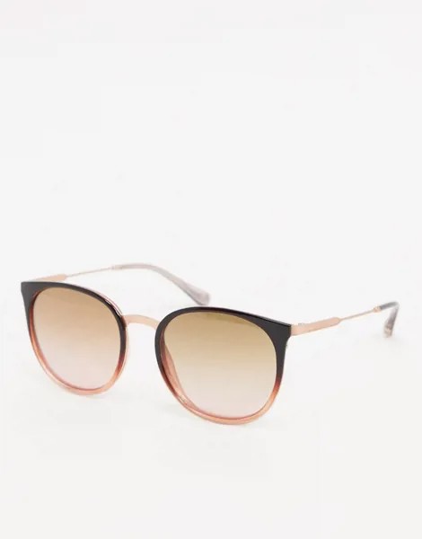 Круглые солнцезащитные очки с коричневыми стеклами с эффектом деграде Ted Baker-Коричневый