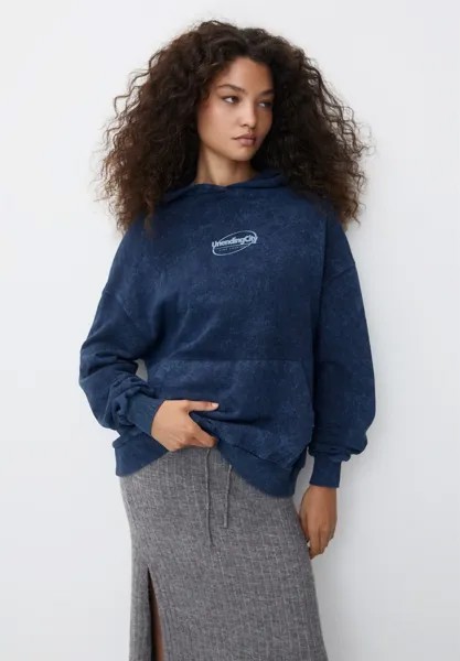 Толстовка GRAPHIC PULL&BEAR, цвет dark blue