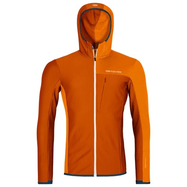 Флисовая жилетка Ortovox Fleece Light Grid Hooded, цвет Bristle Brown