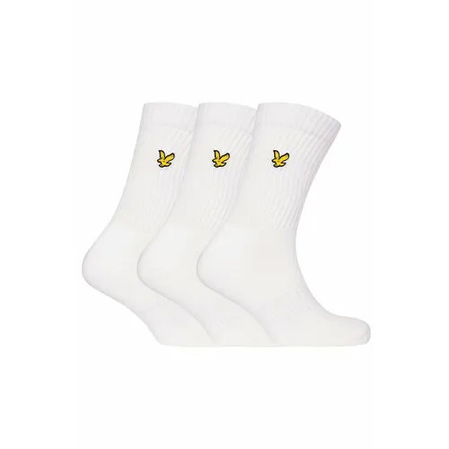 Носки Lyle & Scott Hamilton, 3 пары, размер 40-46, белый