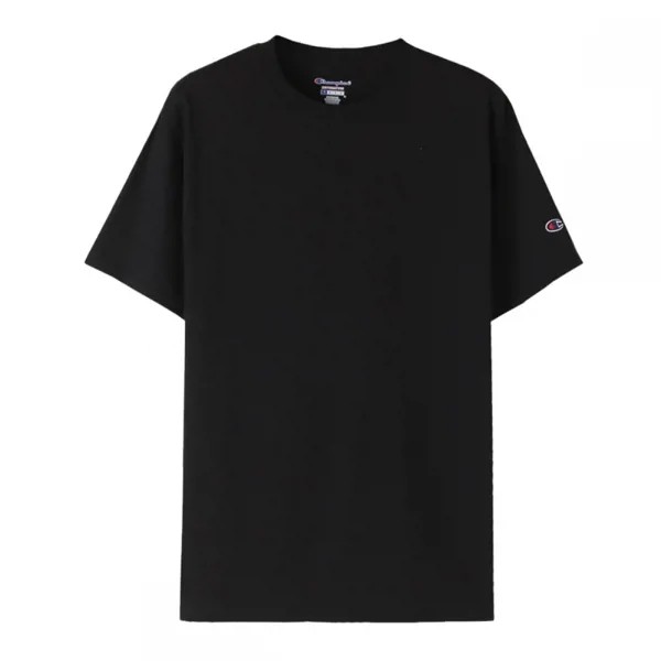 CHAMPION Однотонная футболка с короткими рукавами | Черный T425-ЧЕРНЫЙ