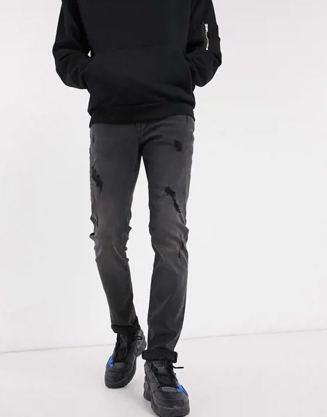 Черные узкие джинсы Celio-Черный