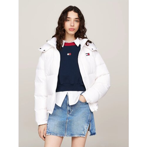 Пуховик Tommy Jeans, размер XL, белый