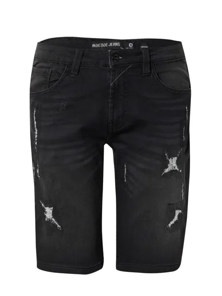 Джинсы узкого кроя Indicode Jeans, черный деним