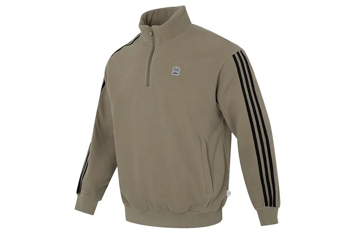 Толстовка мужская армейский зеленый Adidas Neo, зеленый