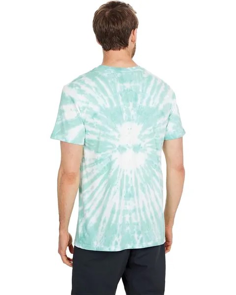 Футболка Outerknown Slippery When Wet Tie-Dye Tee, цвет Ultramarine Green