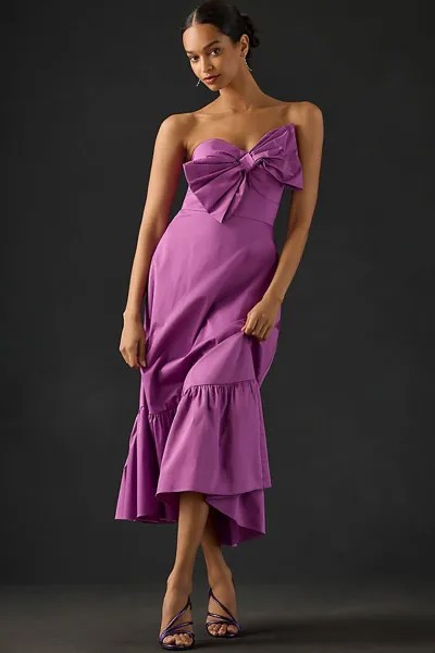 Платье макси Hutch с галстуком-бабочкой, фиолетовый