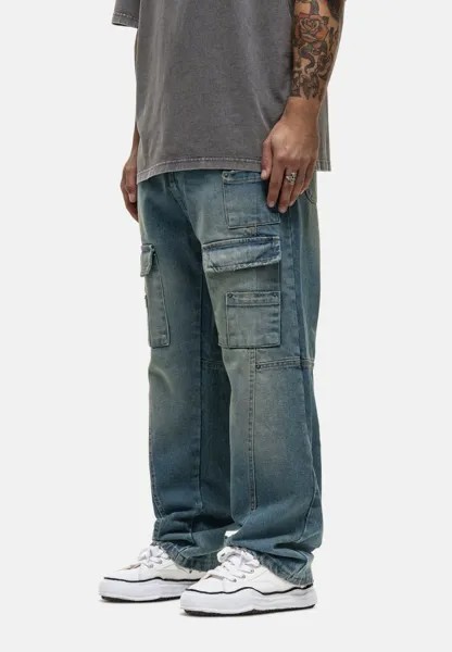 Джинсы свободного кроя ANTIQUE BLUE SEAM DETAIL DENIM JEANS Good For Nothing, синий