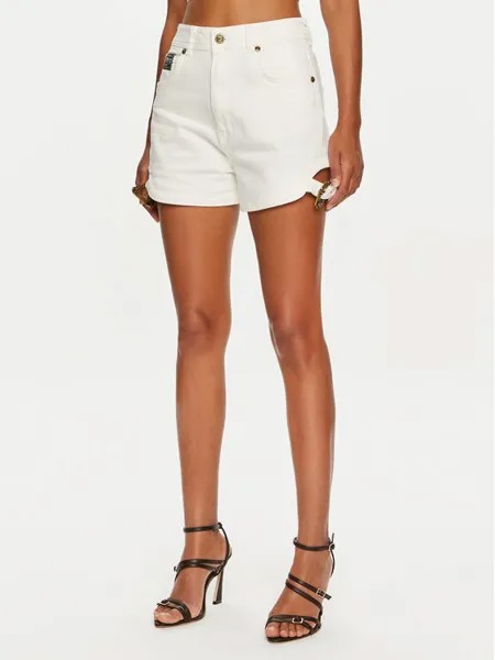 Джинсовые шорты regular fit Versace Jeans Couture, белый